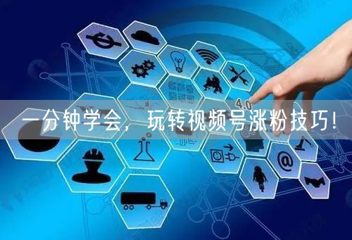 一分钟学会，玩转视频号涨粉技巧！
