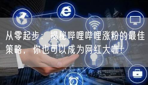 从零起步：揭秘哔哩哔哩涨粉的最佳策略，你也可以成为网红大咖！